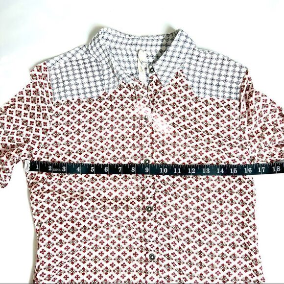 SECEN Women’s Small Cotton Long Sleeve Blouse Western Boho Cowgirl Appeal - Picture 10 of 13